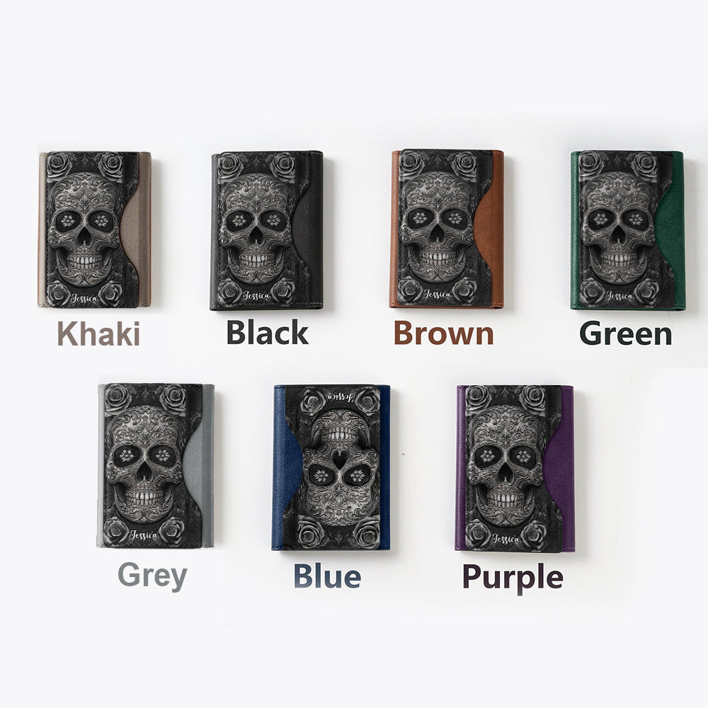 Skull And Roses – Personalisierte Skull Magsafe Geldbörse