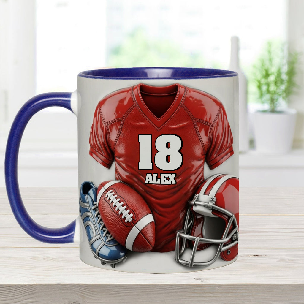 Football Is More Than A Game - Personalized Football Accent Mug