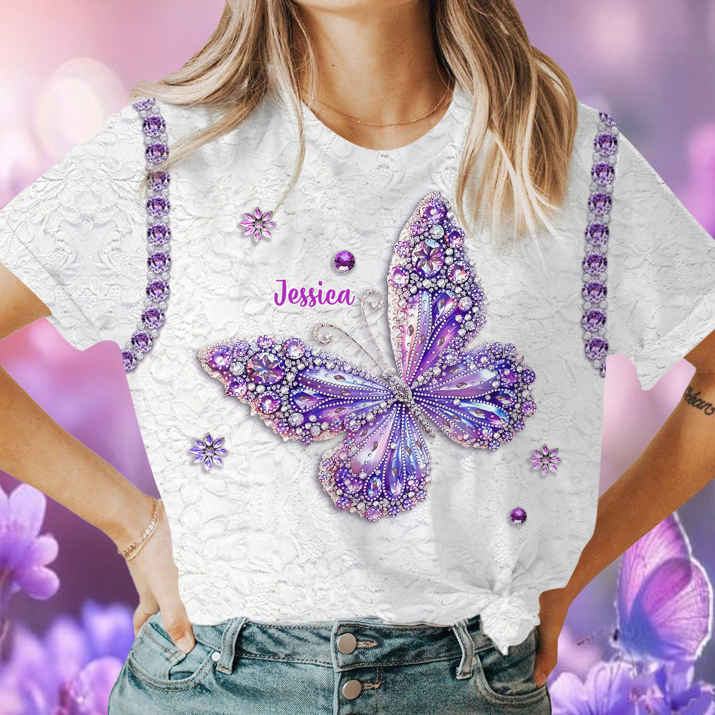 Beautiful Butterfly - Personalized Butterfly All Over Shirt
