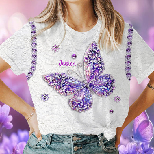 Beautiful Butterfly - Personalized Butterfly All Over Shirt