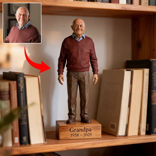 Individuell gestaltete Gedenktafel aus Acrylglas nach Foto – personalisierte Gedenktafel in individueller Form