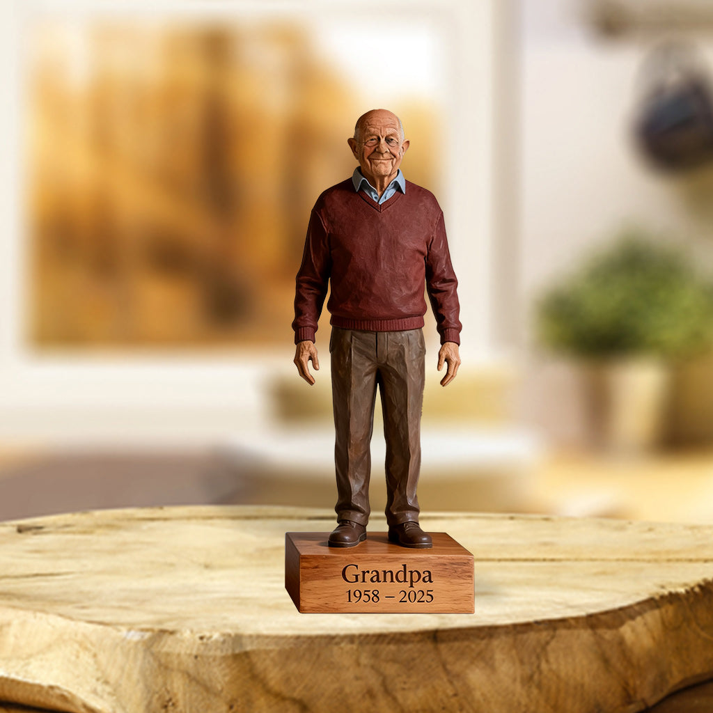 Individuell gestaltete Gedenktafel aus Acrylglas nach Foto – personalisierte Gedenktafel in individueller Form