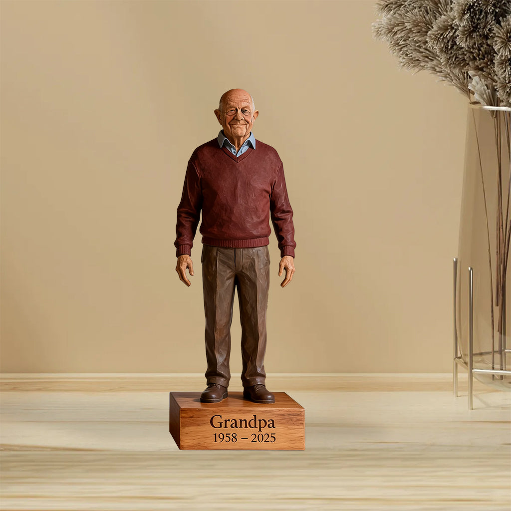 Individuell gestaltete Gedenktafel aus Acrylglas nach Foto – personalisierte Gedenktafel in individueller Form