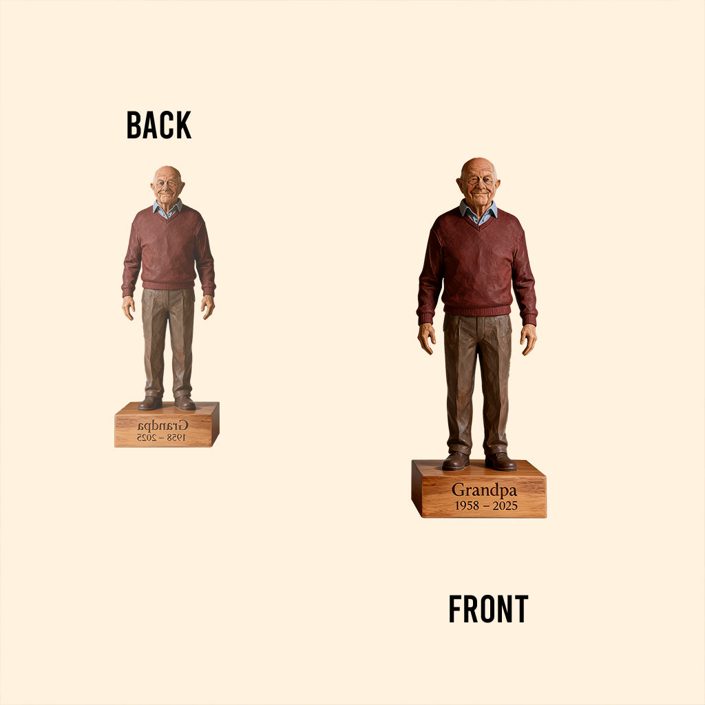 Individuell gestaltete Gedenktafel aus Acrylglas nach Foto – personalisierte Gedenktafel in individueller Form