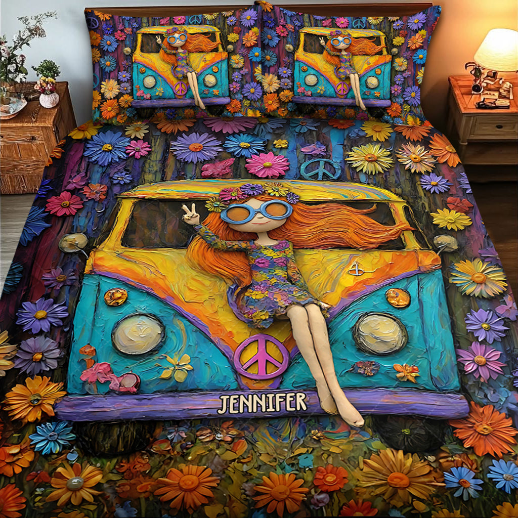 Hippie Souls - Personalized Hippie Quilt Set