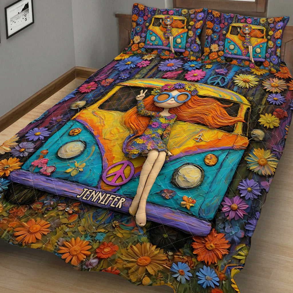 Hippie Souls - Personalized Hippie Quilt Set