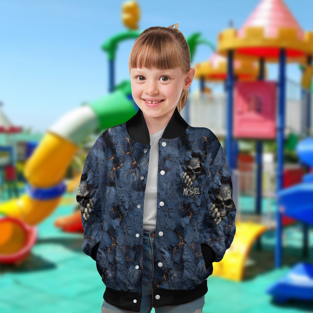 Cool Skull - Personalized Skull Varsity Jacket