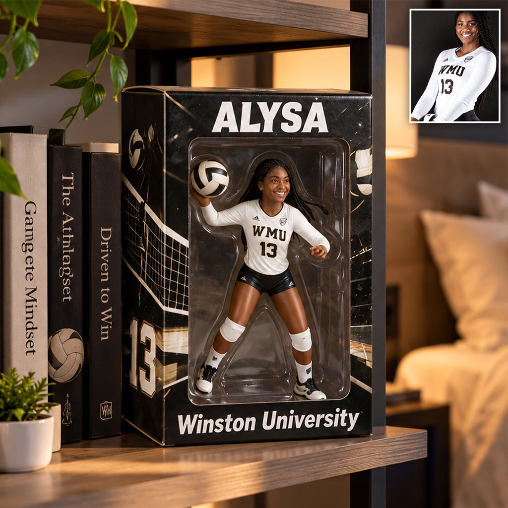 Any Sport, Any Photo - Personalized Volleyball Acrylic Display Box