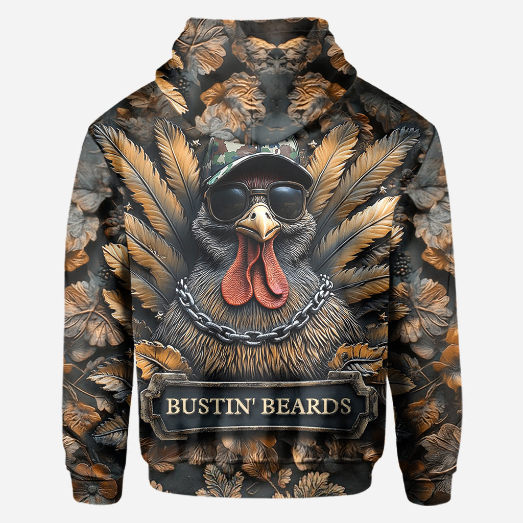 Bustin' Beards - Personalisiertes Jagd-Allover-Shirt