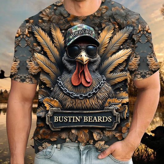 Bustin' Beards - Personalisiertes Jagd-Allover-Shirt