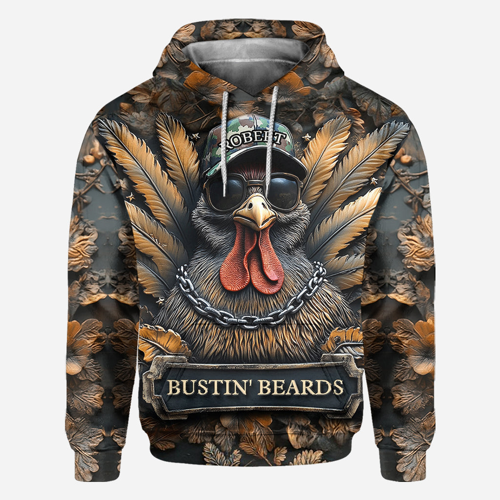 Bustin' Beards - Personalisiertes Jagd-Allover-Shirt