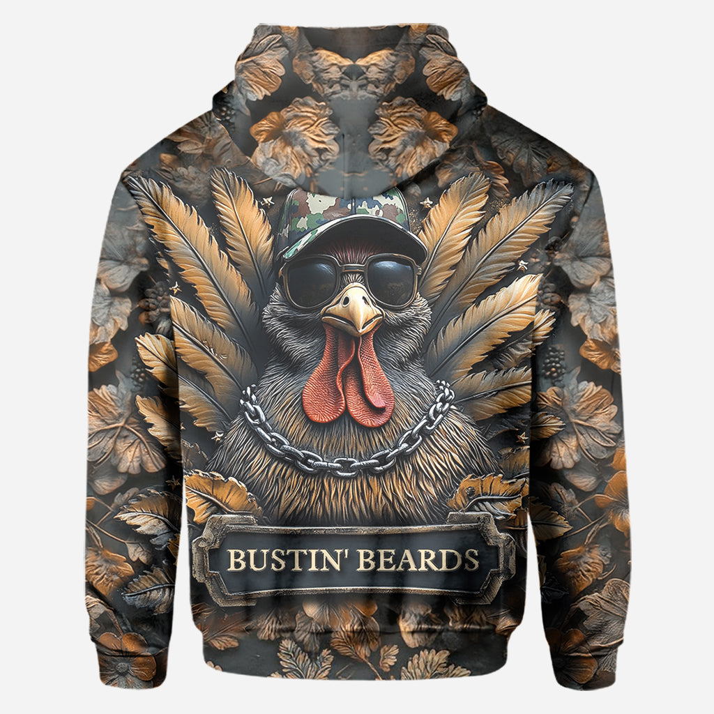 Bustin' Beards - Personalisiertes Jagd-Allover-Shirt
