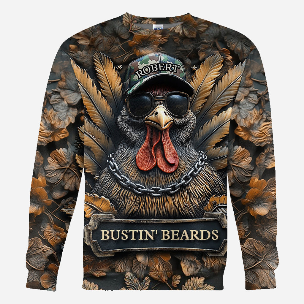 Bustin' Beards - Personalisiertes Jagd-Allover-Shirt