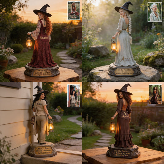 Witch's Garden - Personalized Witch Solar Acrylic Light