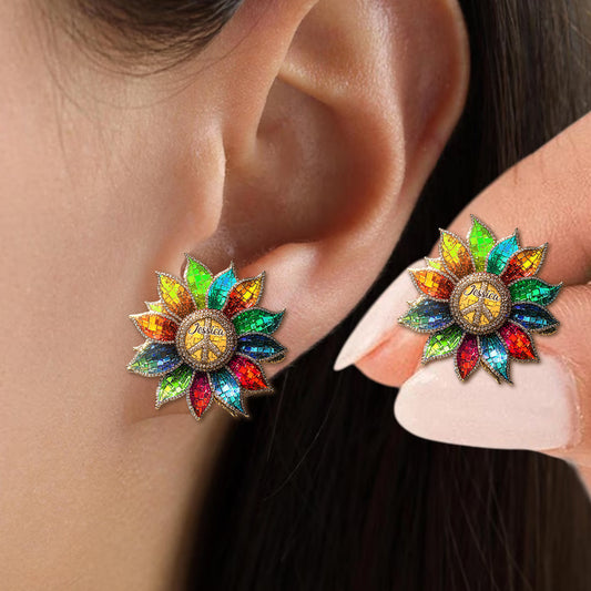 Hippie Soul – Personalisierte Hippie-Ohrstecker