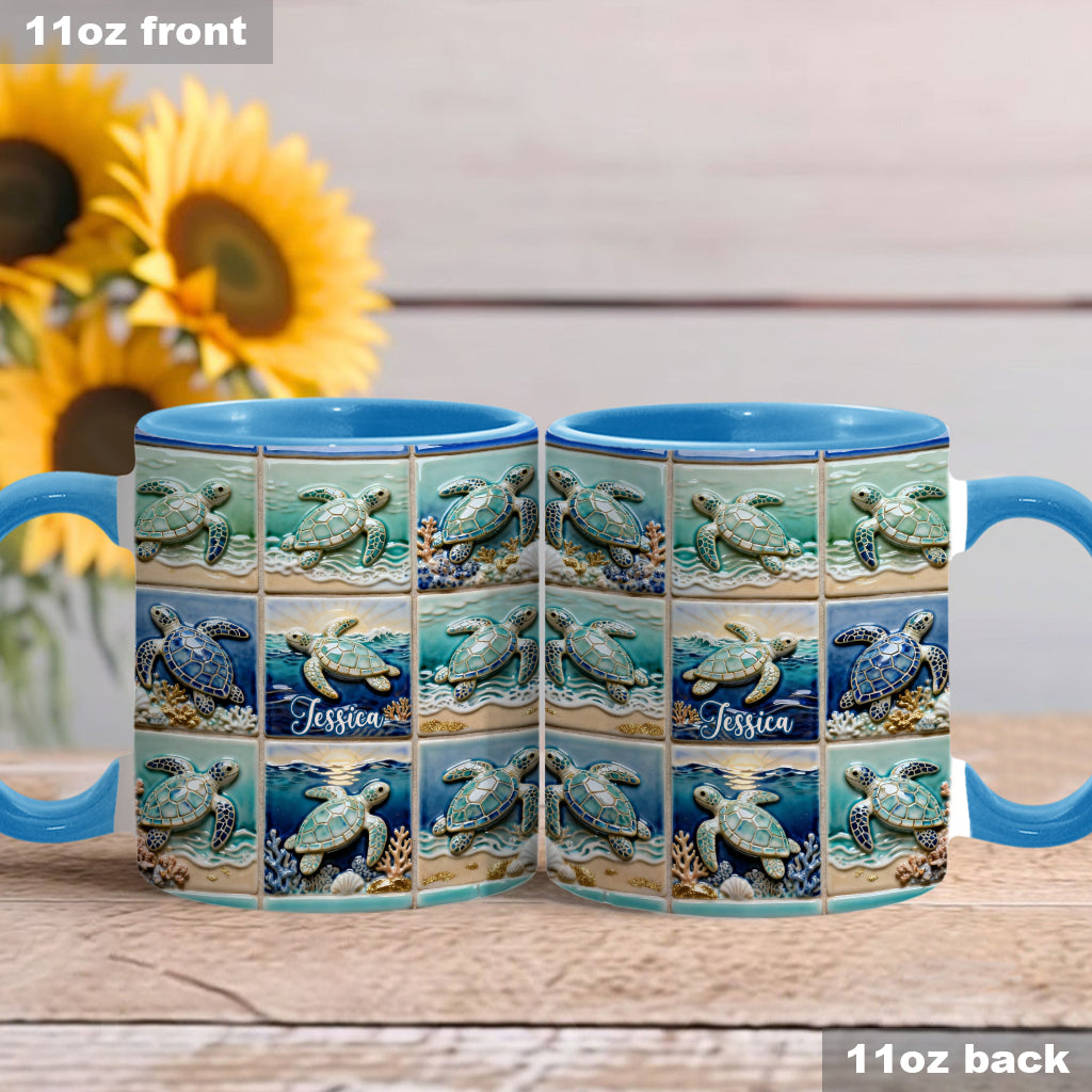 Liebe Schildkröte - Personalisierte Tasse mit Schildkrötenmotiv