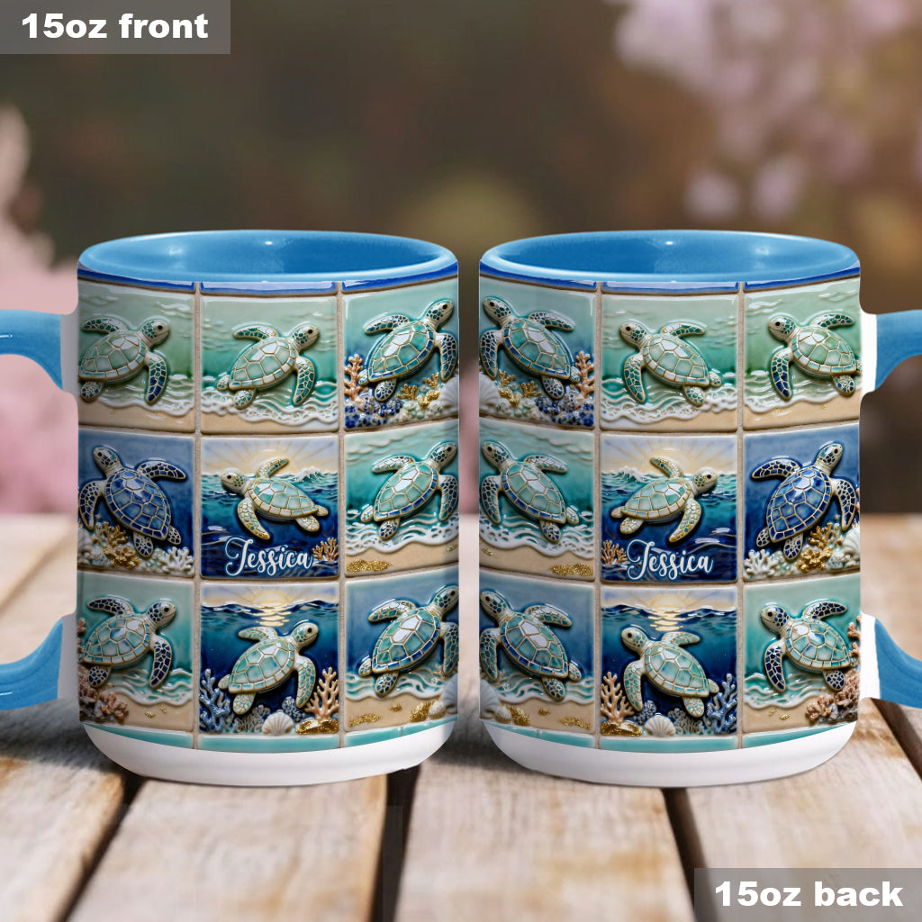 Liebe Schildkröte - Personalisierte Tasse mit Schildkrötenmotiv