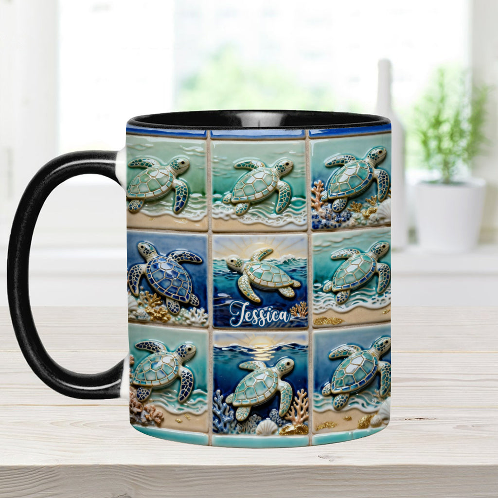 Liebe Schildkröte - Personalisierte Tasse mit Schildkrötenmotiv