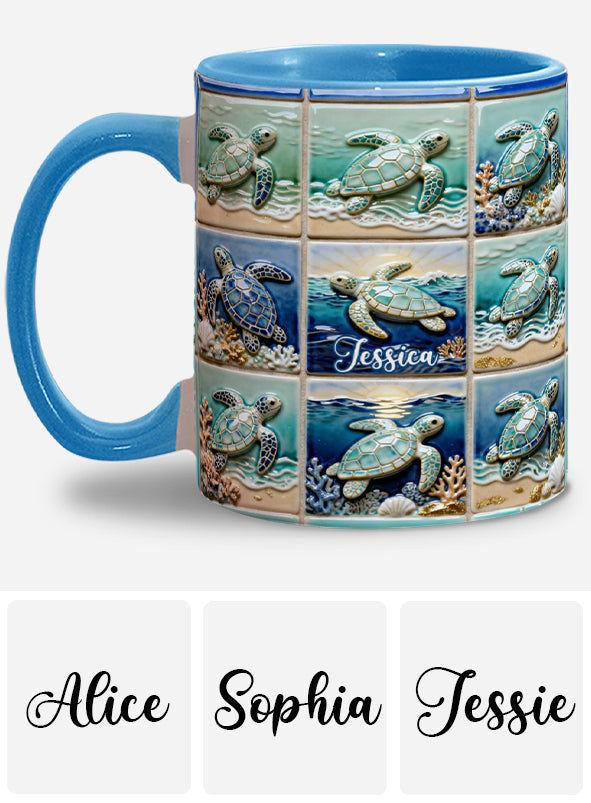 Liebe Schildkröte - Personalisierte Tasse mit Schildkrötenmotiv