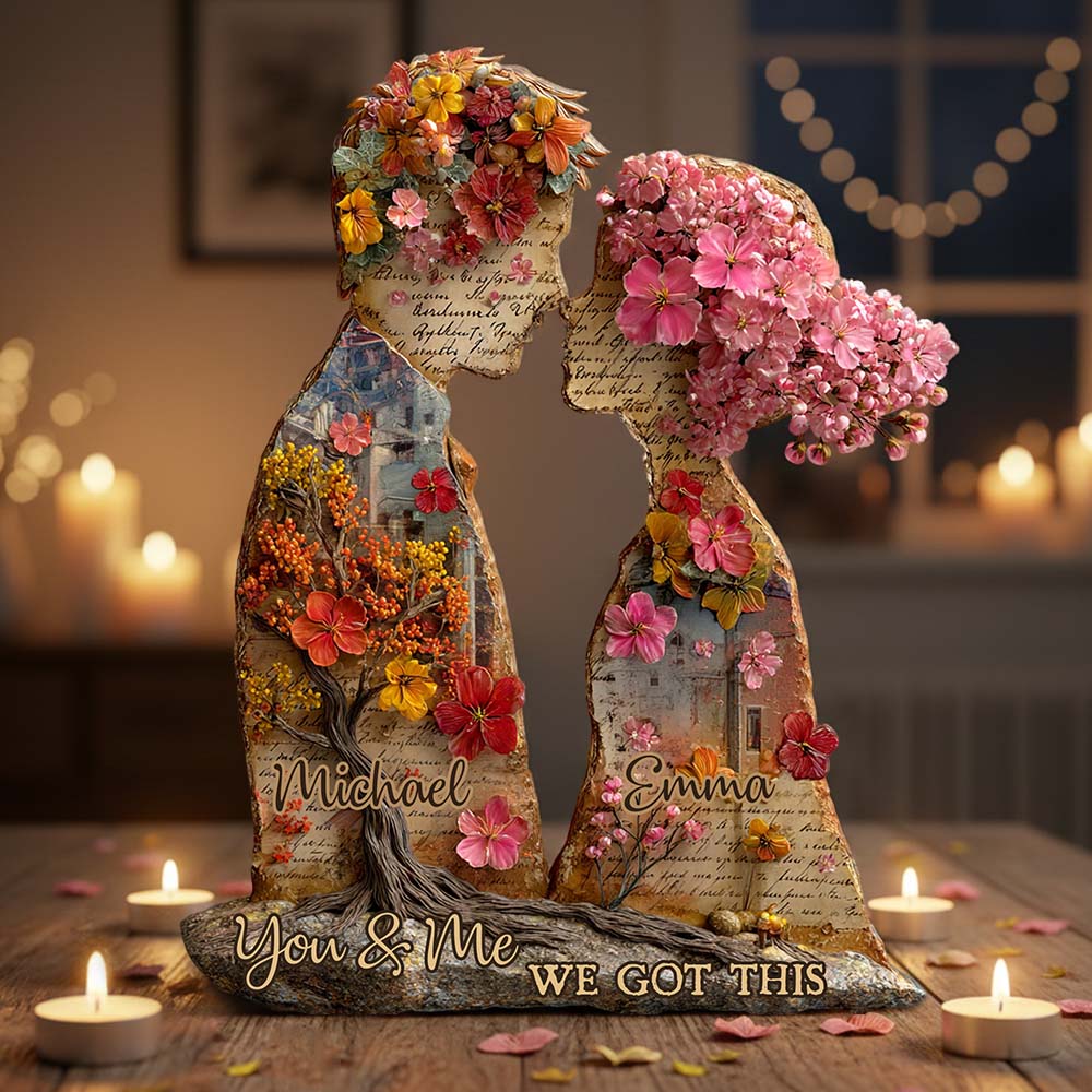 You & Me We Got This - Personalized Couple Custom Shaped Acrylic Plaque