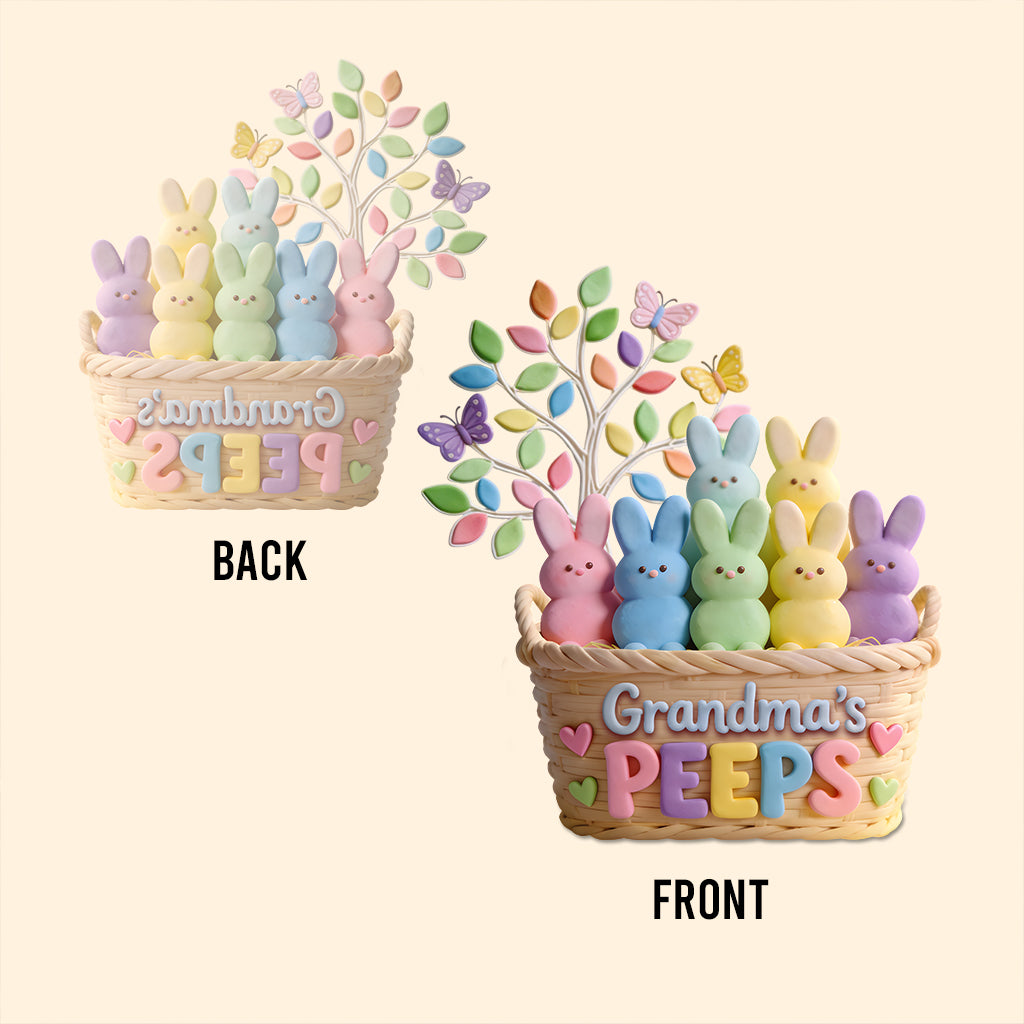 Grandma's Peeps - Personalized Grandma Custom Shaped Acrylic Plaque