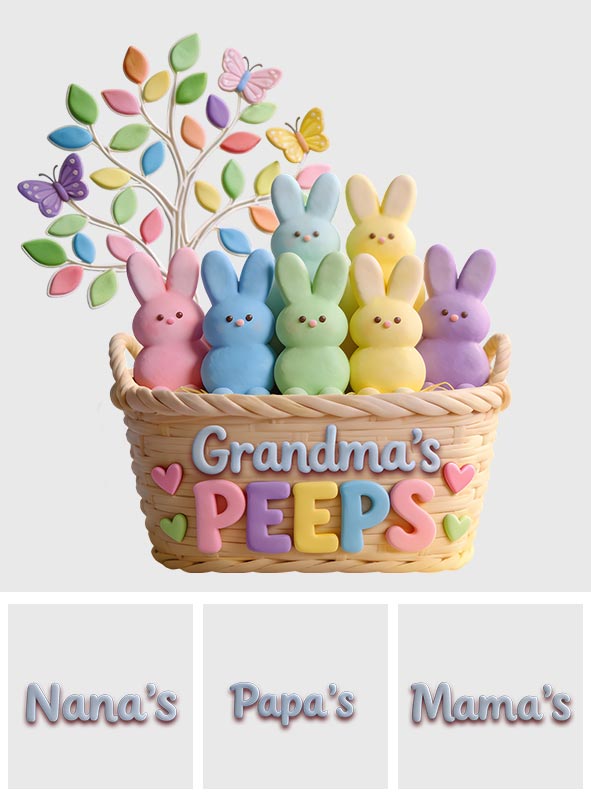 Grandma's Peeps - Personalized Grandma Custom Shaped Acrylic Plaque
