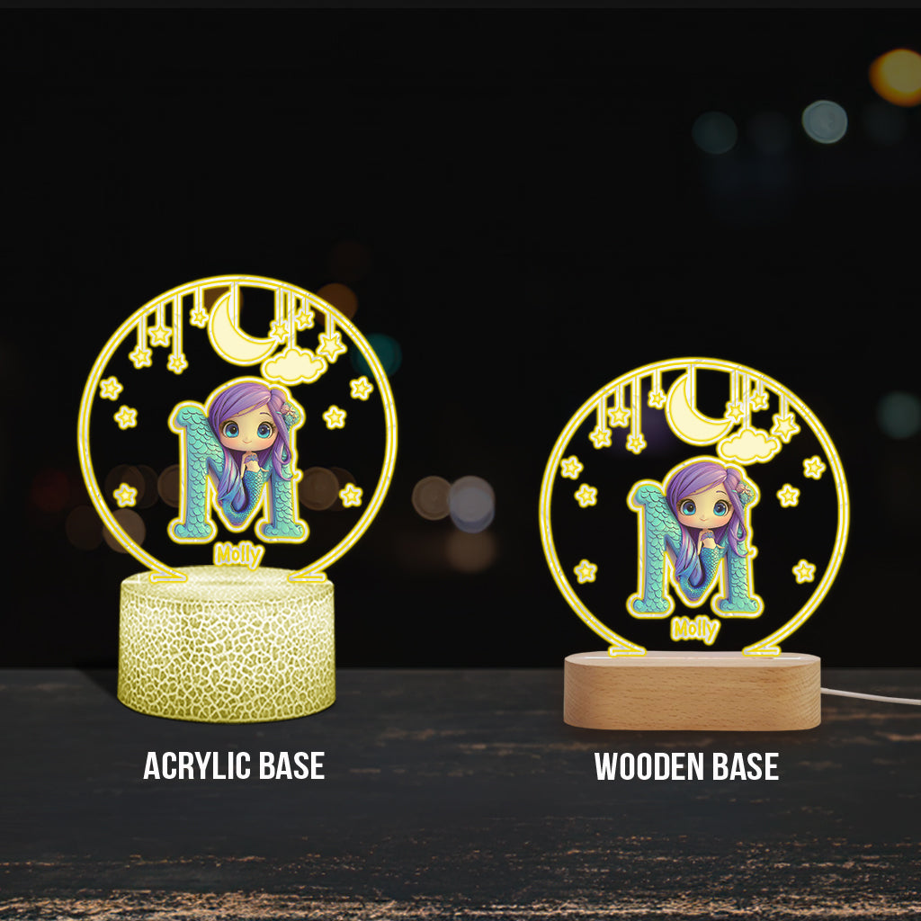 Schönes Licht – Personalisierte, kindförmige Plakettenleuchte