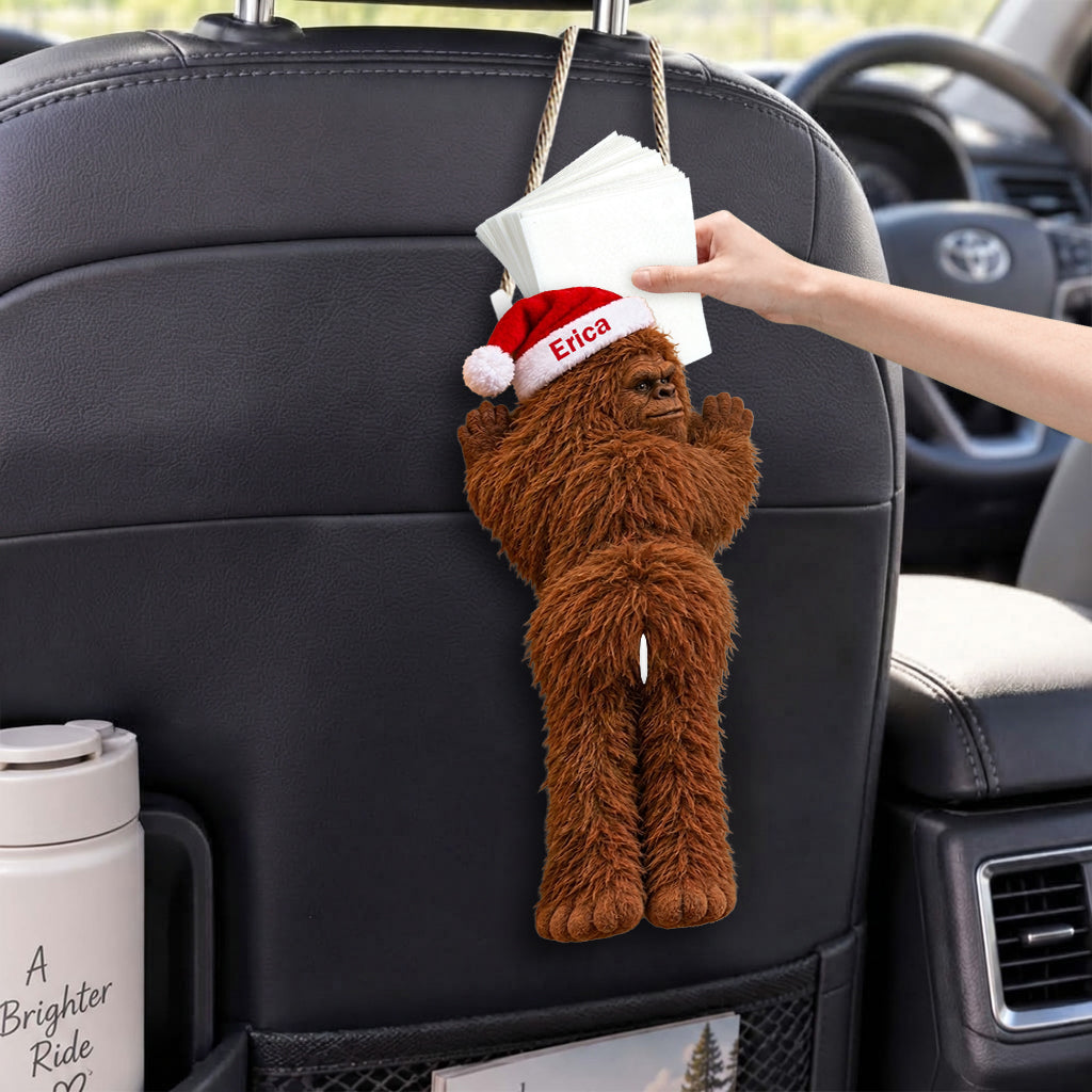Funny Bigfoot Pull-Out Organizer, Christmas Gift - Personalized Hiking Pull-Out Organizer