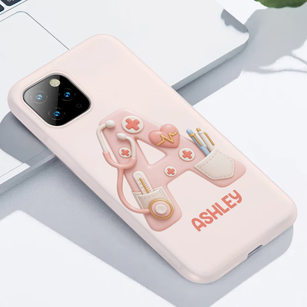 Krankenschwester-Alphabet-Handyhülle mit personalisiertem Krankenschwester-Vollbilddruck