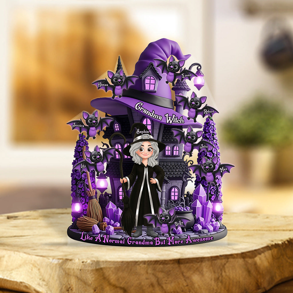 Das fantastischste Hexengeschenk für Mama, Oma,... - Personalisierte Acrylplakette in individueller Form für Mutter