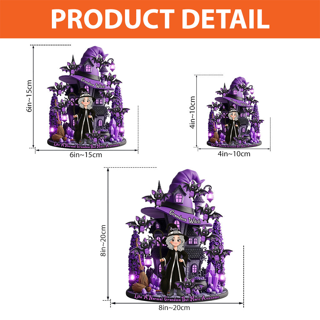 Das fantastischste Hexengeschenk für Mama, Oma,... - Personalisierte Acrylplakette in individueller Form für Mutter