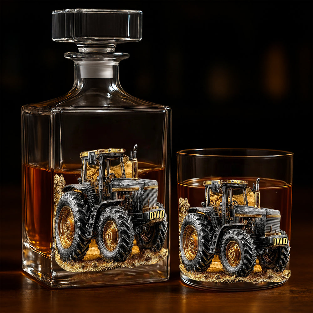 Strong Farmer – Personalisiertes Traktor-Whiskyglas