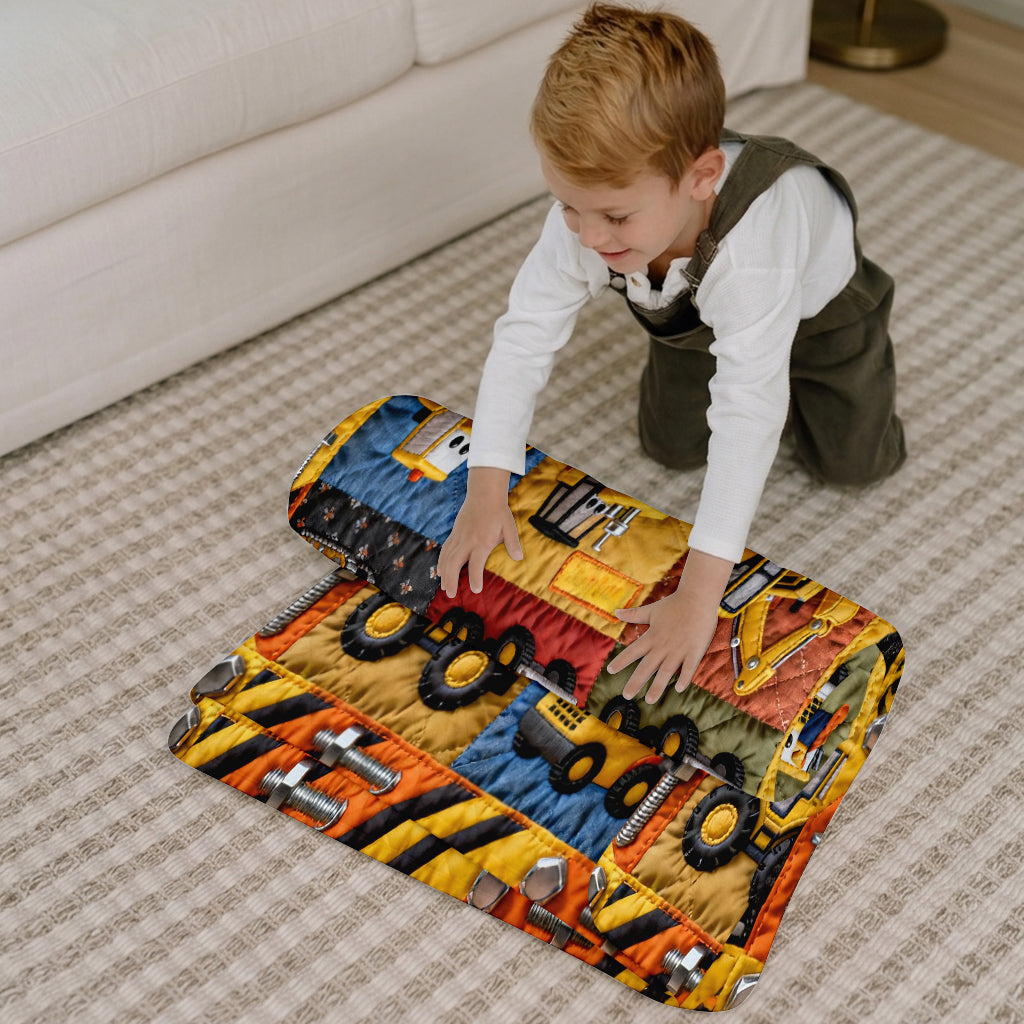 Baumaschine - Personalisierte Kinder-Nap Mat
