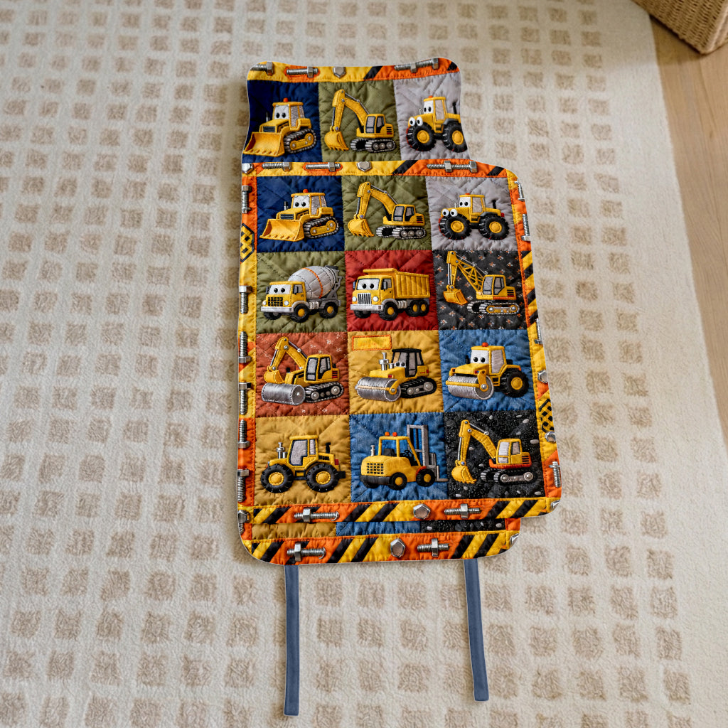 Baumaschine - Personalisierte Kinder-Nap Mat