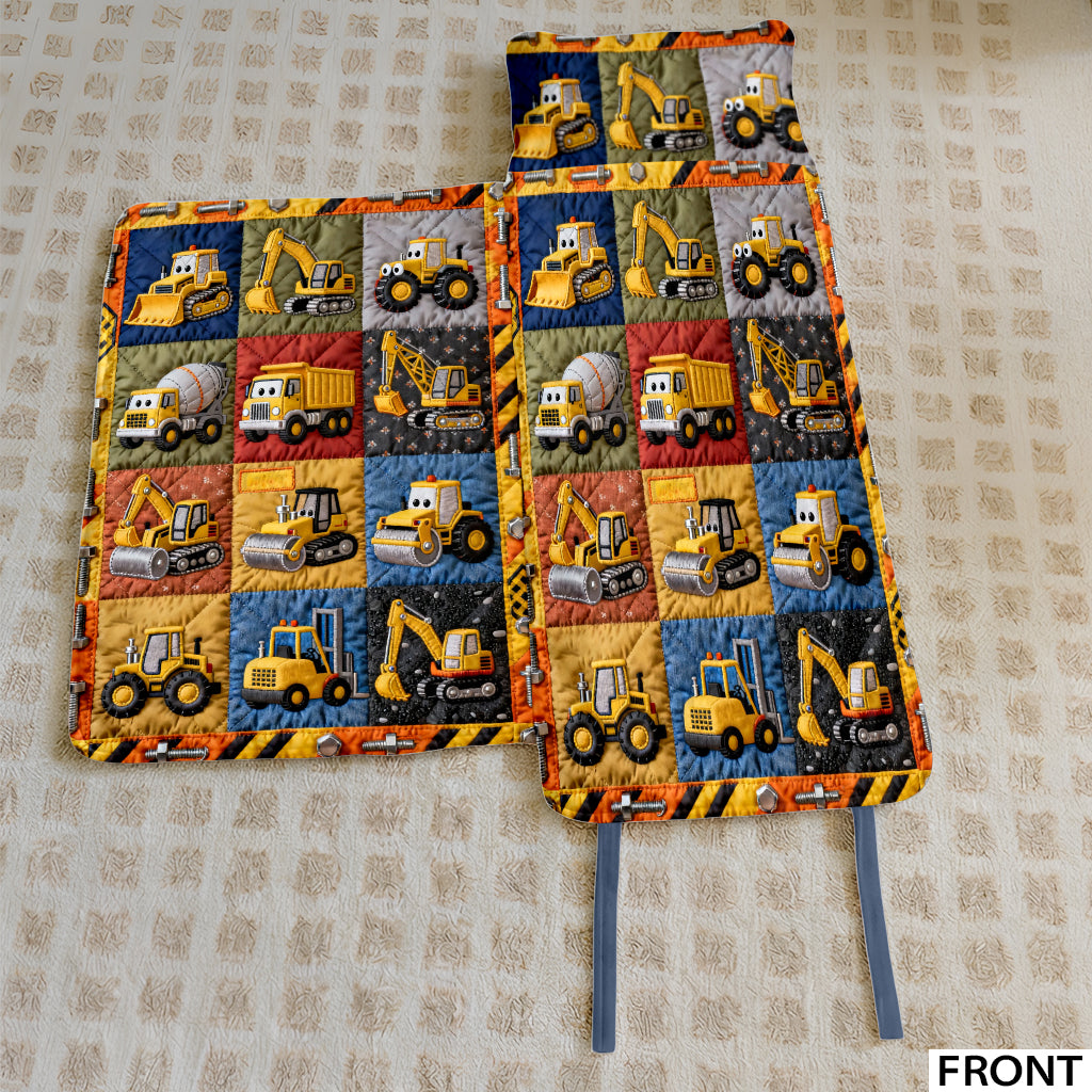 Baumaschine - Personalisierte Kinder-Nap Mat