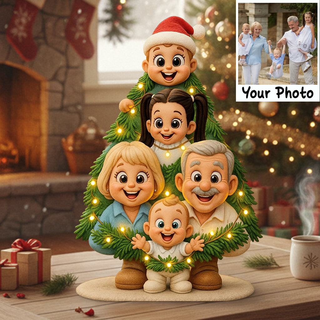 Das sind wir – ein bisschen verrückt und ganz viel Liebe – personalisierte, individuell geformte Acrylplakette für die Familie