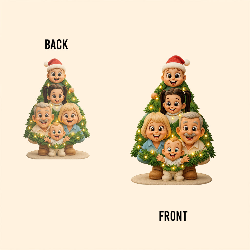 Das sind wir – ein bisschen verrückt und ganz viel Liebe – personalisierte, individuell geformte Acrylplakette für die Familie