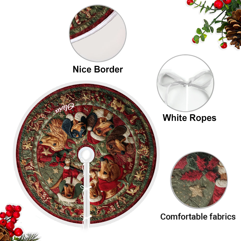 Ich liebe meinen Hund – Personalisierter Dackel-Baumrock