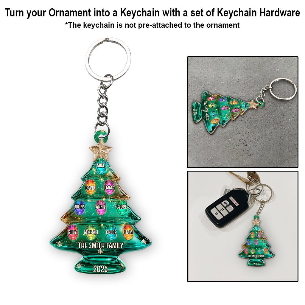 Frohe Weihnachten – Personalisierter Familienschmuck