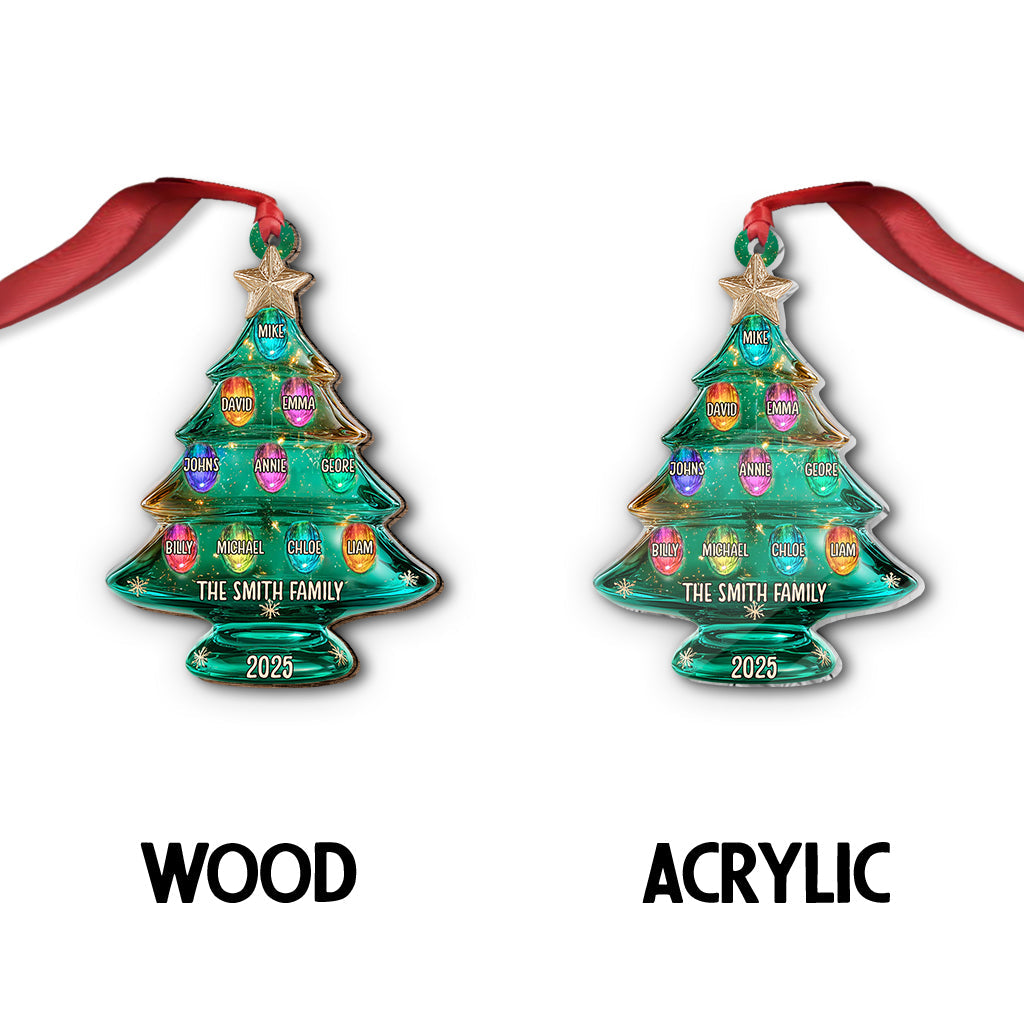 Frohe Weihnachten – Personalisierter Familienschmuck