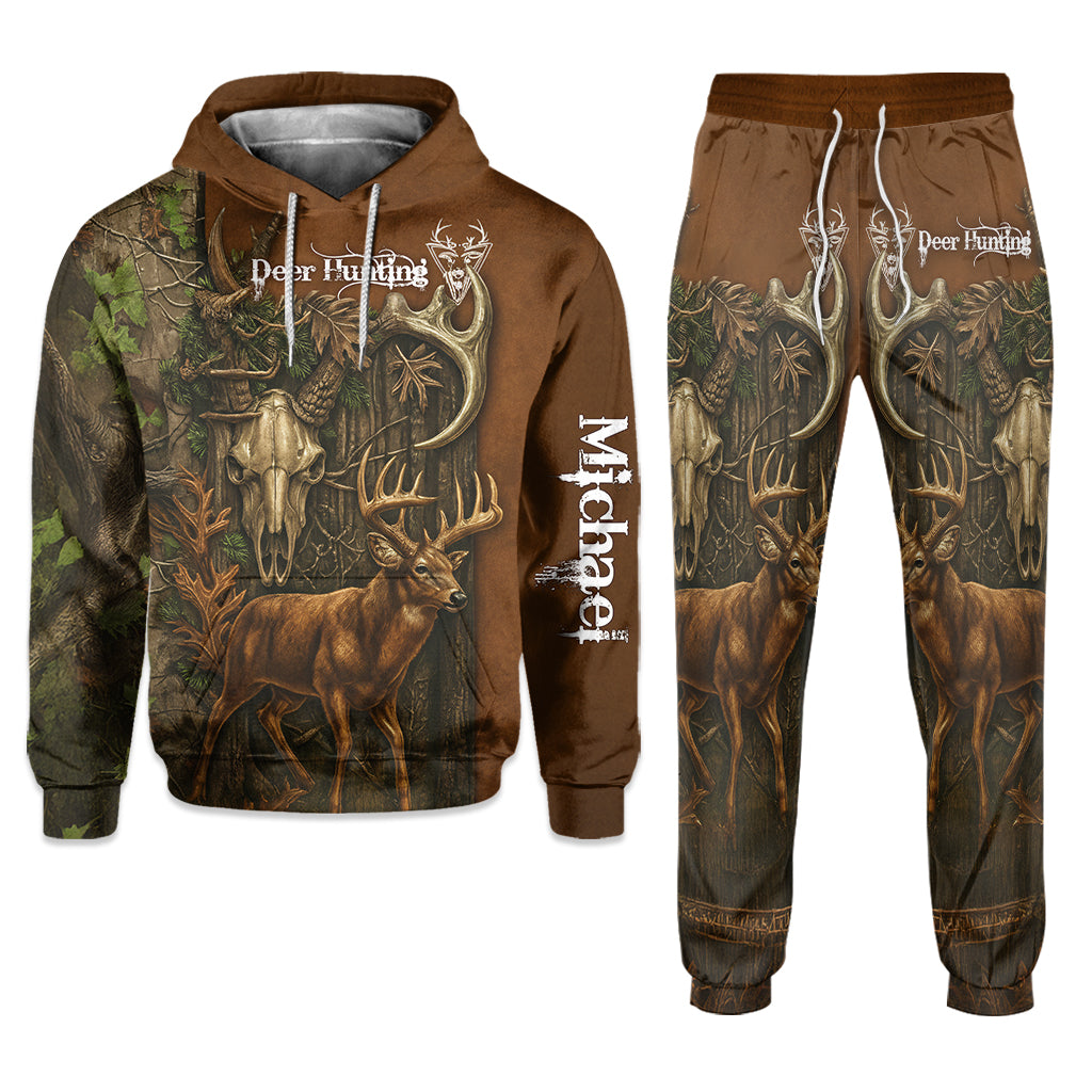Deer Hunter - Personalized Hunting Hoodie and Sweatpants