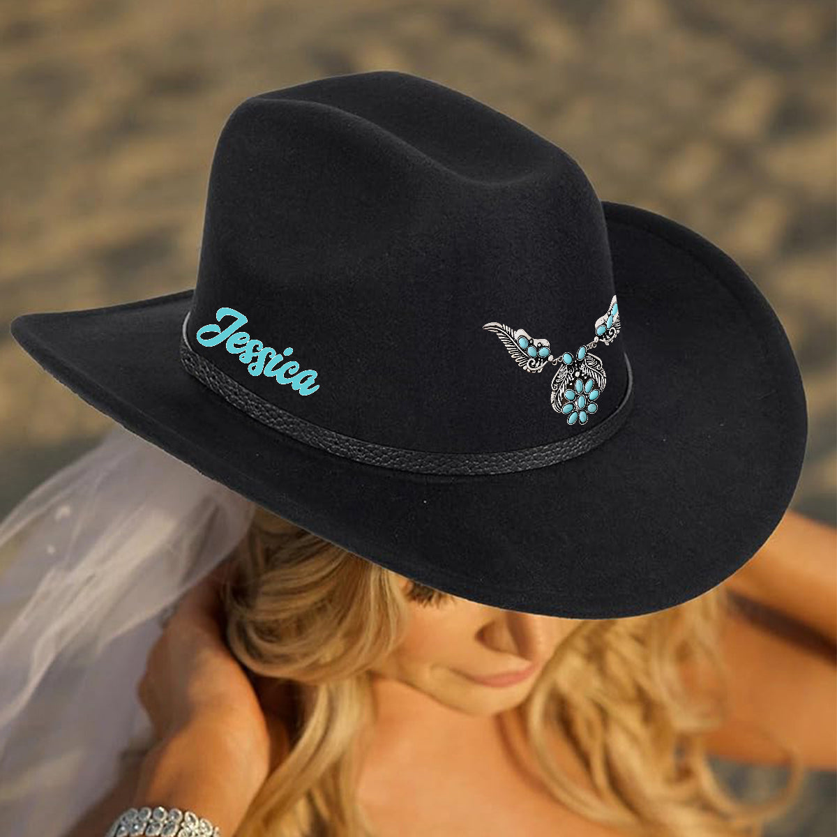 Cowgirl Stay Wild - Personalized Cowgirl Wide Brim Cowboy Hat