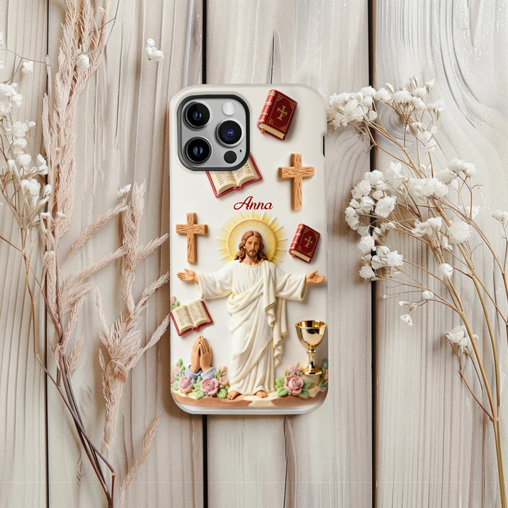 Faith Over Fear - Personalized Christian Full Print Phone Case