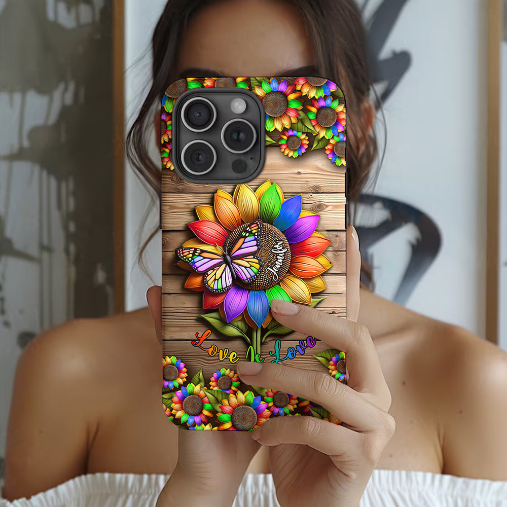 Liebe ist Liebe – Personalisierte Handyhülle mit LGBT-Unterstützung und Vollbilddruck