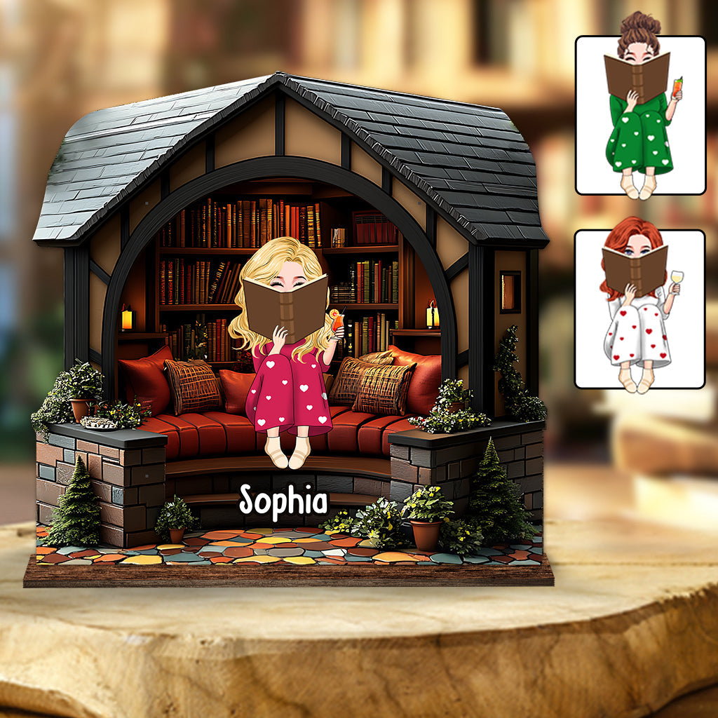 Meine Bibliothek – Personalisiertes Buch 1, mehrlagig, groß, freistehend