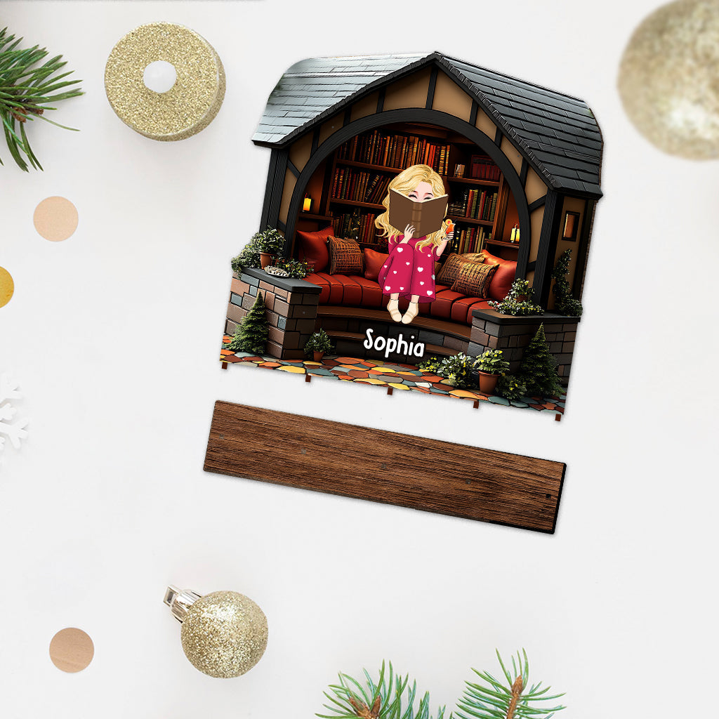 Meine Bibliothek – Personalisiertes Buch 1, mehrlagig, groß, freistehend