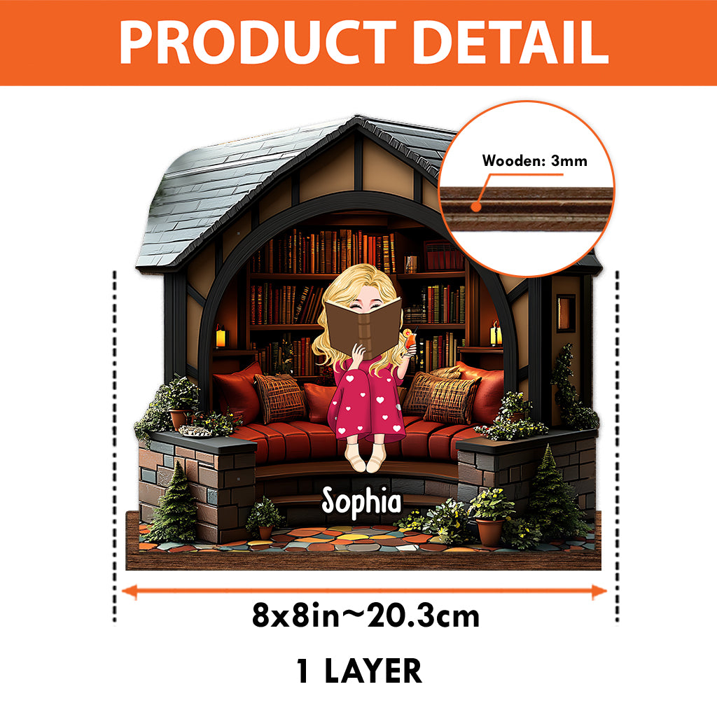 Meine Bibliothek – Personalisiertes Buch 1, mehrlagig, groß, freistehend