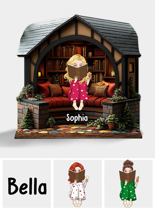 Meine Bibliothek – Personalisiertes Buch 1, mehrlagig, groß, freistehend