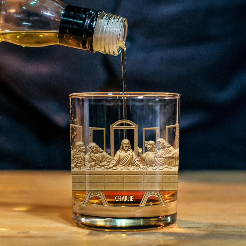 The Last Supper - Personalized Christian Whiskey Glass