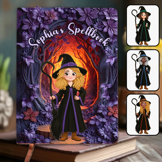 Hexenbuch – Personalisiertes Hexen-Lederjournal